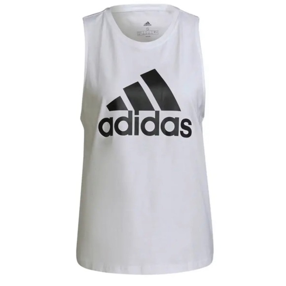 adidas Tops - Adidas Essential Big logo Tank Top White XS